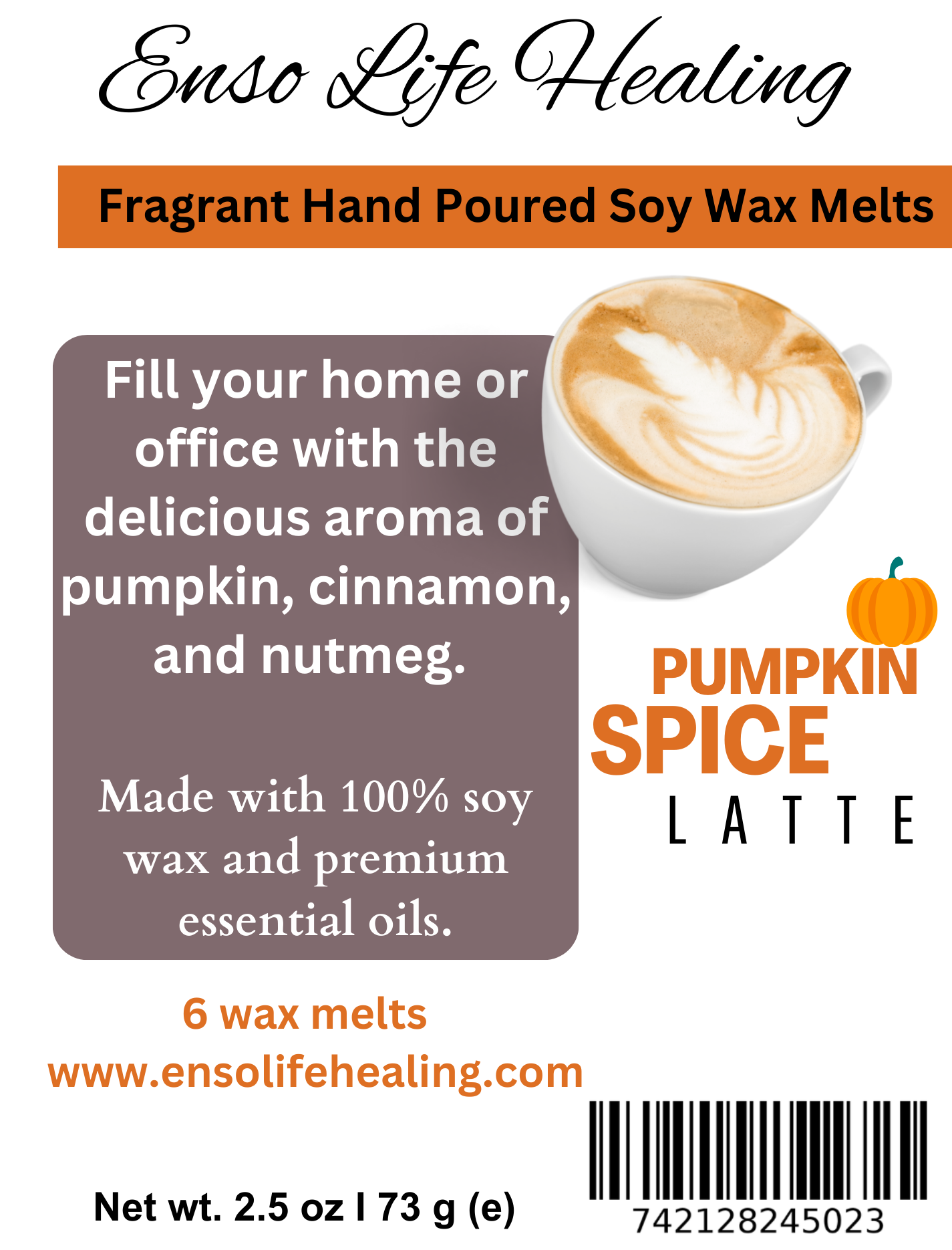 Pumpkin Spice Latte Wax Melts
